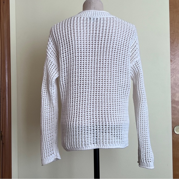 Madewell Open-Stitch V-Neck Pullover Sweater Size XS - Picture 8 of 11